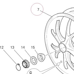 Rear wheel 50211331AS