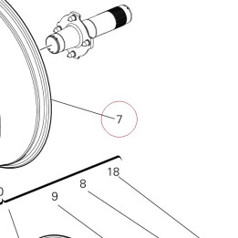 Rear wheel rim 50211482AB