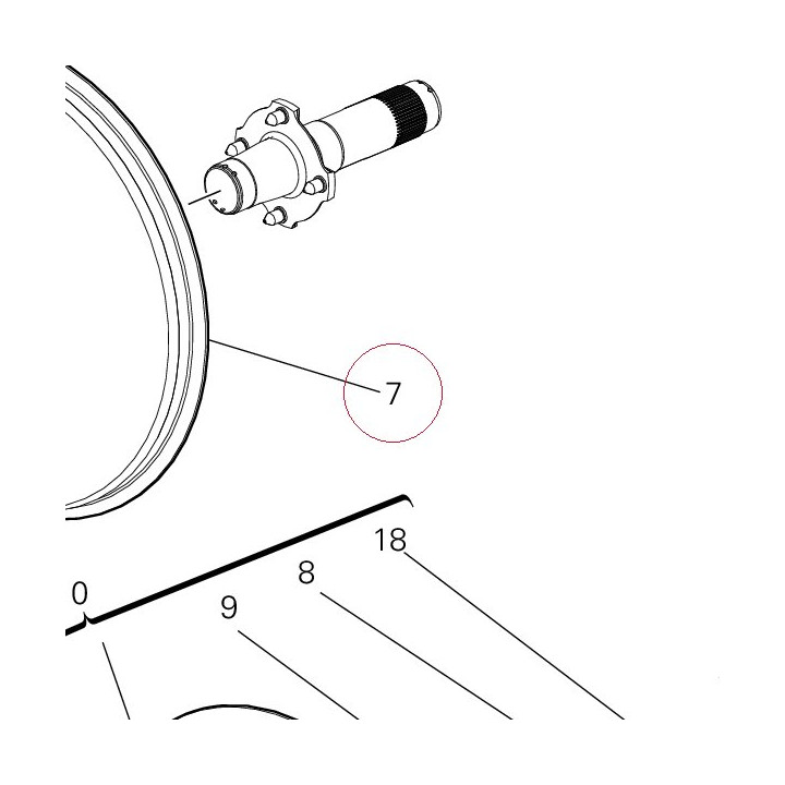 Rear wheel rim 50211871AB