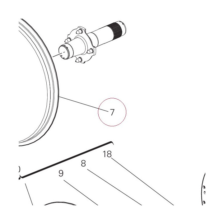 Rear wheel rim 50211871AD