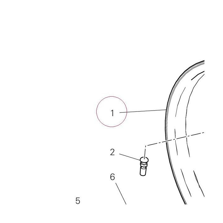Rear wheel rim 50212161AB