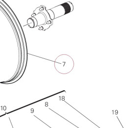 Rear wheel rim 50212231AA