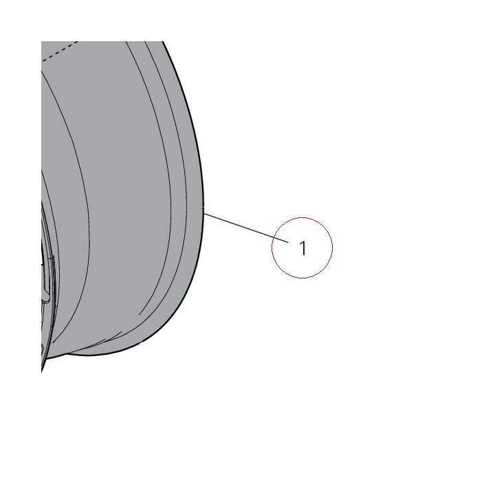 Rear wheel rim 50212501AZ