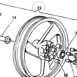 Rear wheel 50220041B