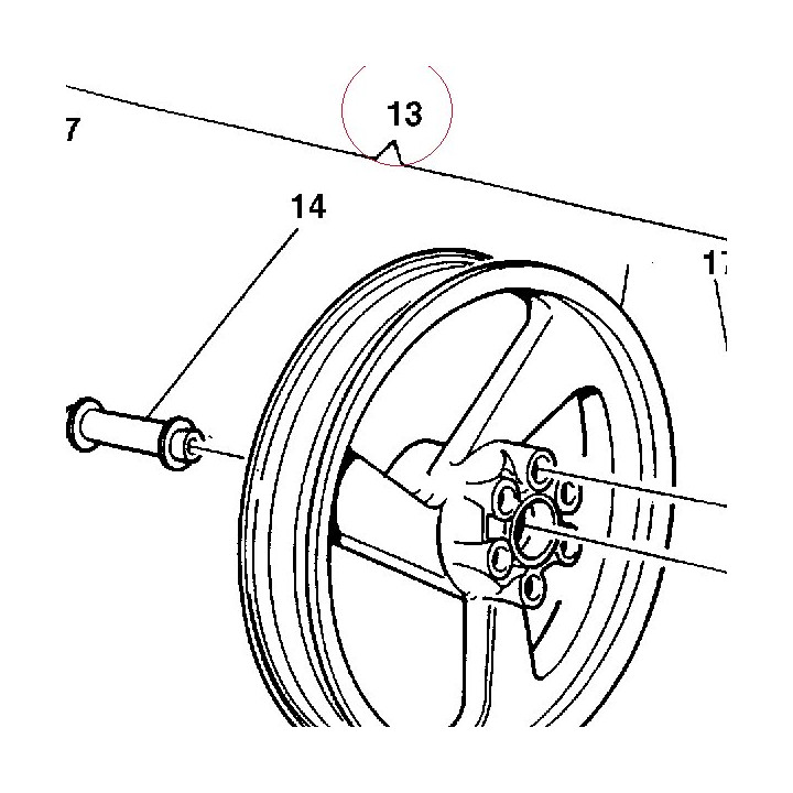 Rear wheel 50220091C