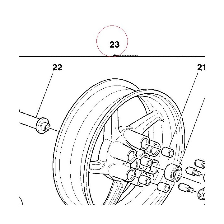 Rear wheel 50220451A