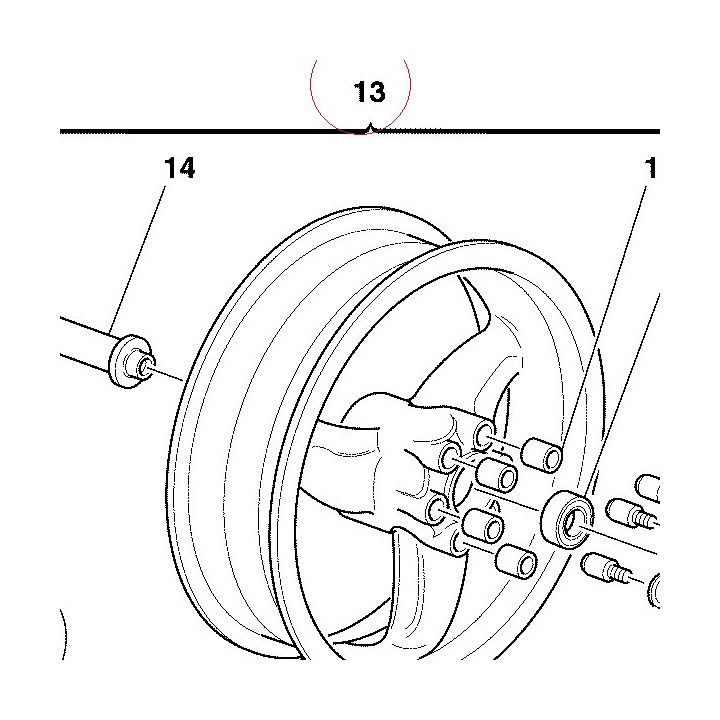 Rear wheel 50220491A