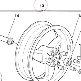 Rear wheel 50220501A