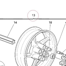 Rear wheel 50221051AB