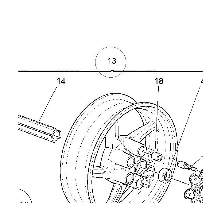 Rear wheel 50221051AE