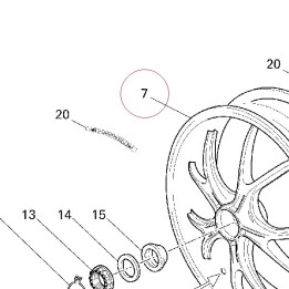 Rear wheel 50221271AB