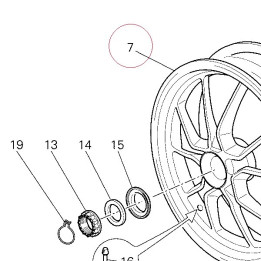 Rear wheel 50221272AC