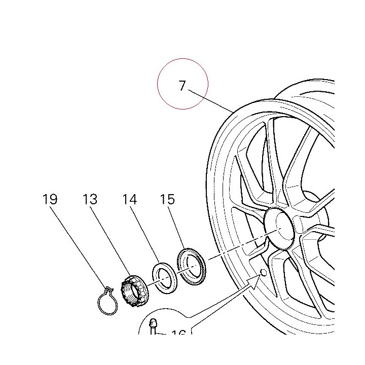 Rear wheel 50221272AC
