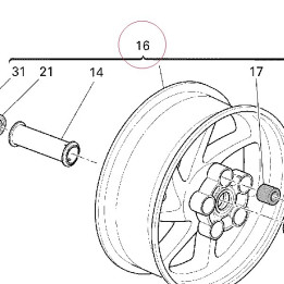 Rear wheel 50221281AB