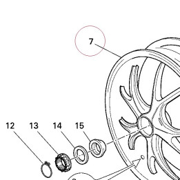 Rear wheel 50221341A