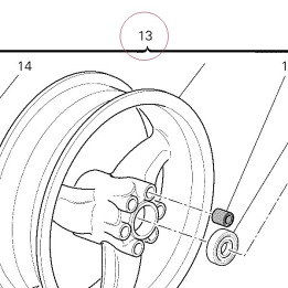 Rear wheel 50221341AB