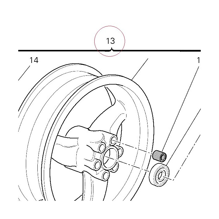 Rear wheel 50221341AB