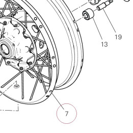 Rear wheel rim 50222331AD