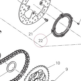 Rear phonic wheel 50410071A