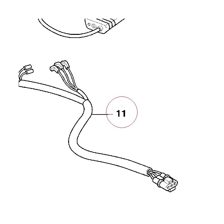 Cable, taillight 51010761B