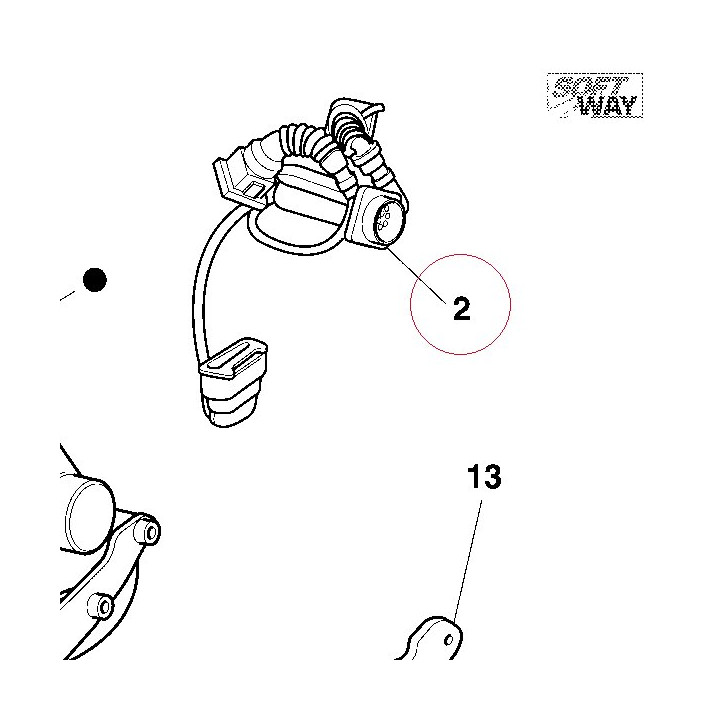 Throttle body wiring 51010791A