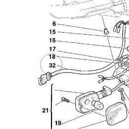 Cord, taillight 51011211A