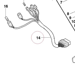 Instruments panel wiring 51011271A