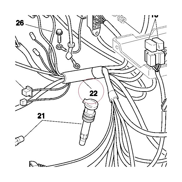 Wiring harness 51011521A