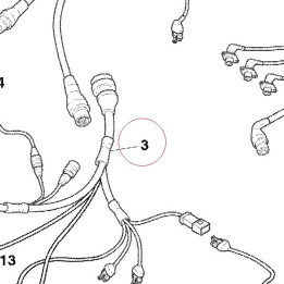 Right side wiring 51011543A