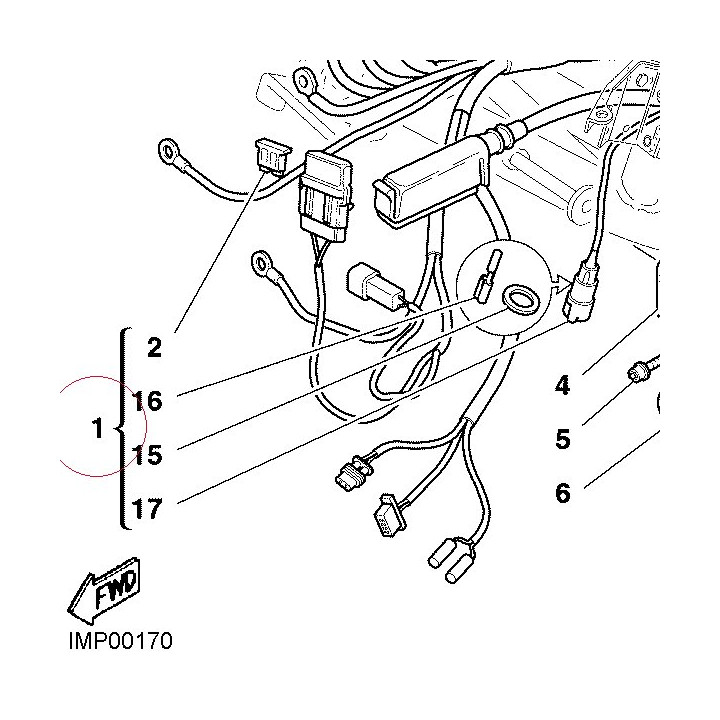 Wiring harness 51012181A