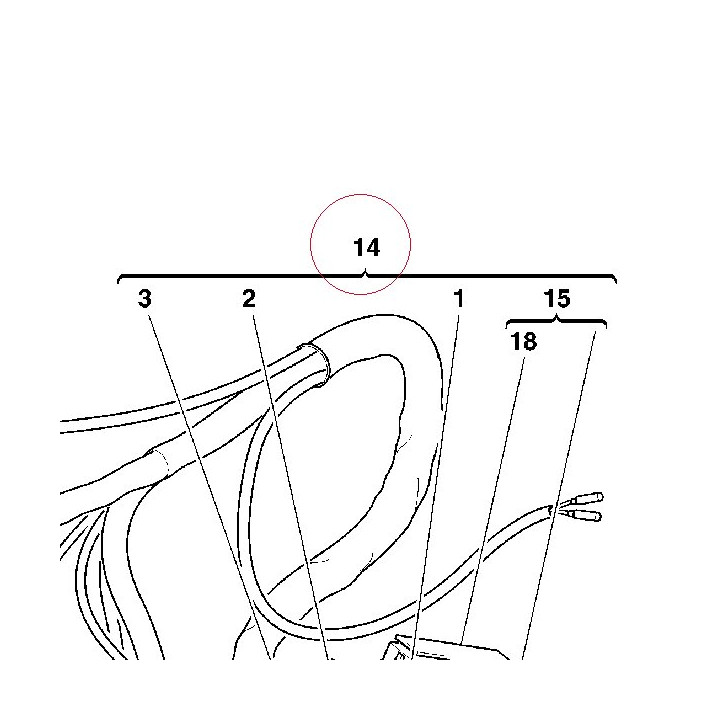 Front cable harness 51012621A