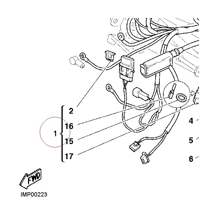 Wiring harness 51012651A