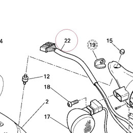 Cable, taillight 51014351A