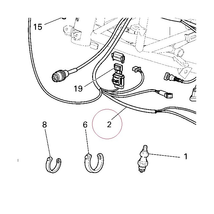 Harness wiring, assembly 51014751A