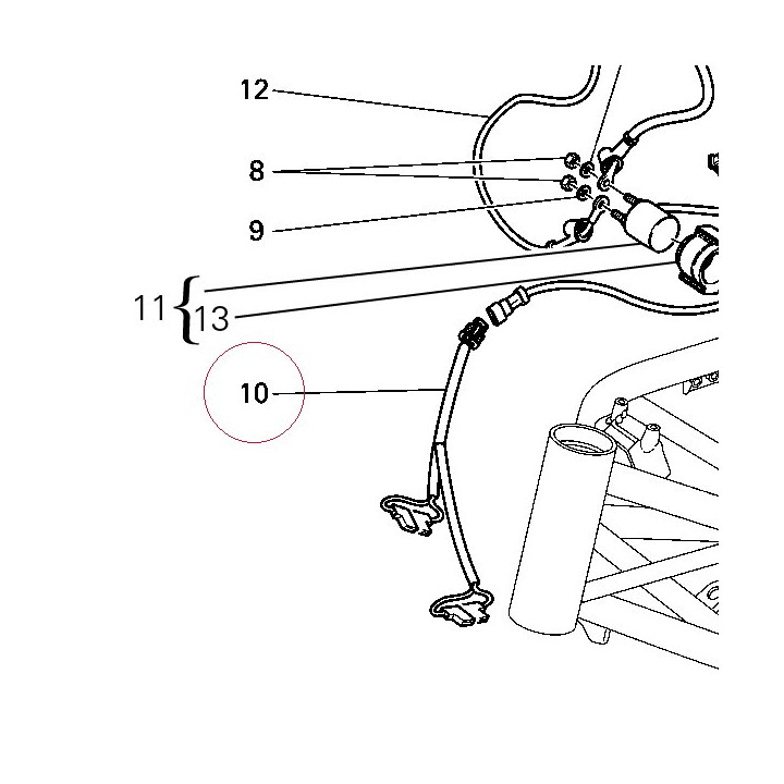 Wire, horn lead 51015451A