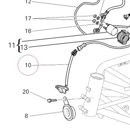 Wire, horn lead 51015681A