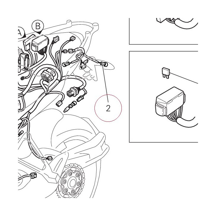 Electric wiring rear 51017001A