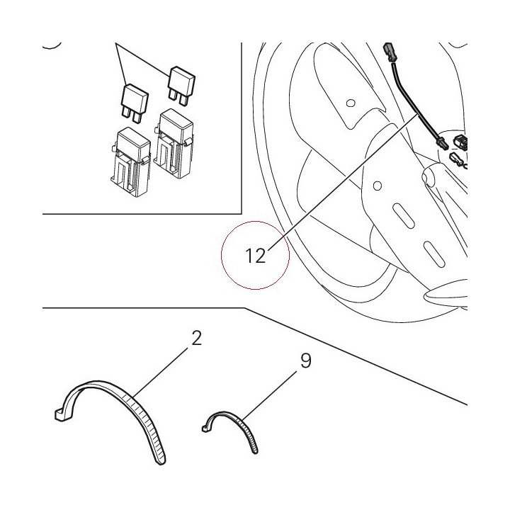 Extension, wire harness 51019371A