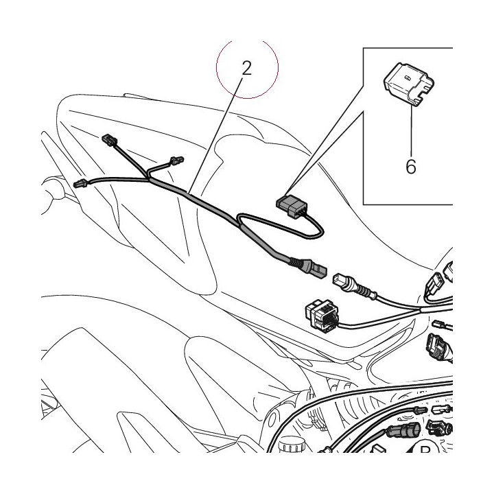 Rear wiring 51019711A