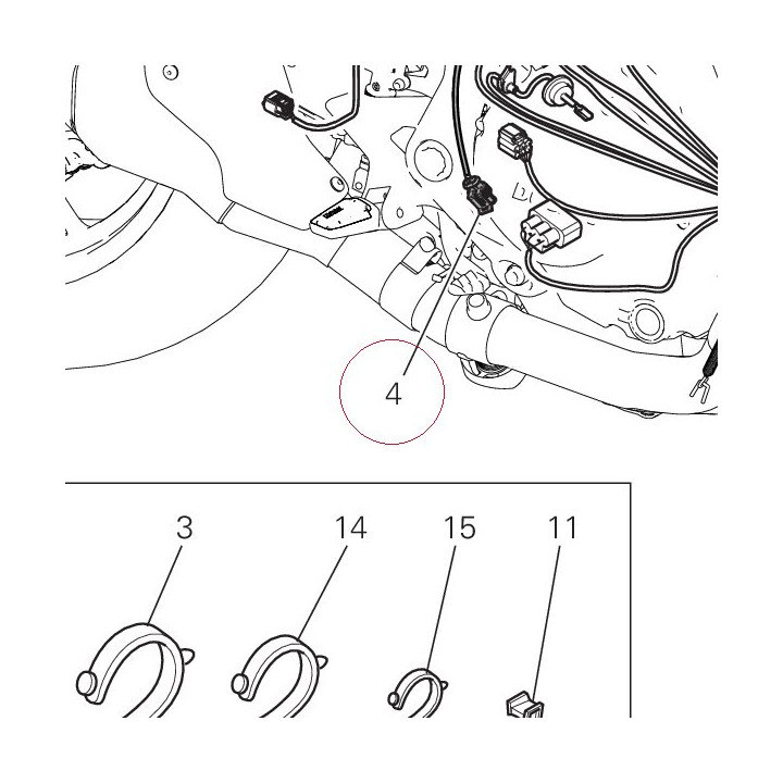 Extension, wire harness 51019723A