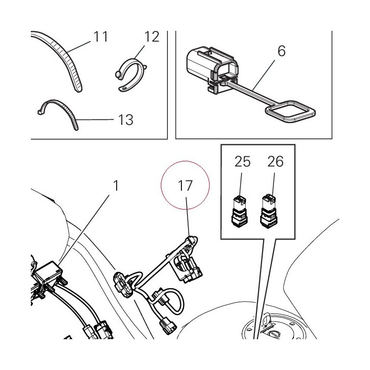 Injection wiring 5101B164A