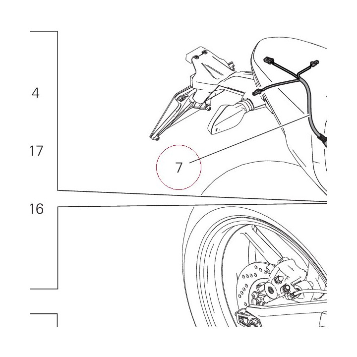 Rear wiring 5101C541B