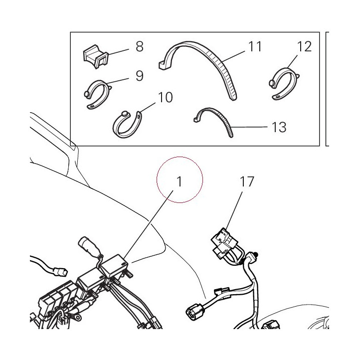 Main wiring harness 5101C613D