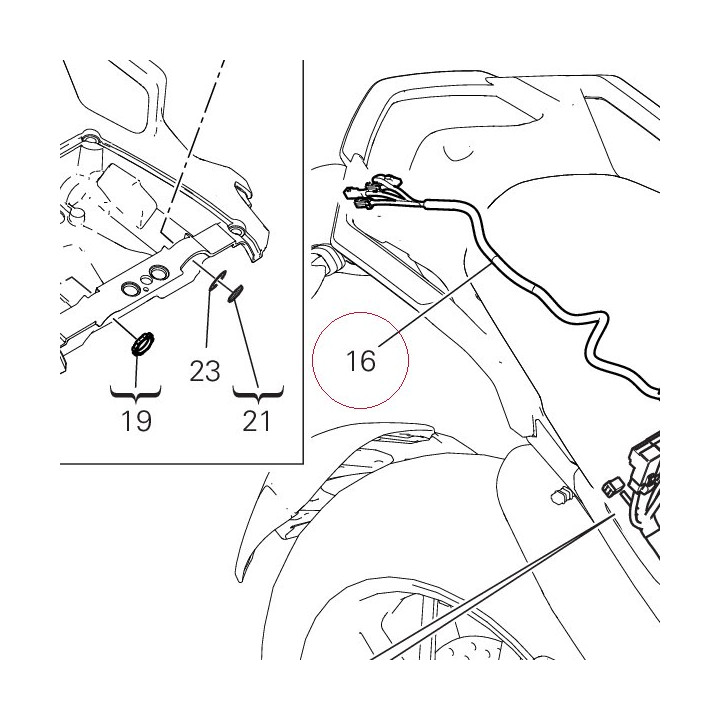 Rear wiring 5101C801A