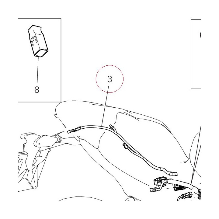 Rear wiring 5101D031A