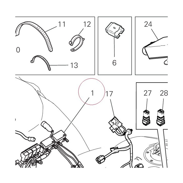 Main wiring harness 5101D331F