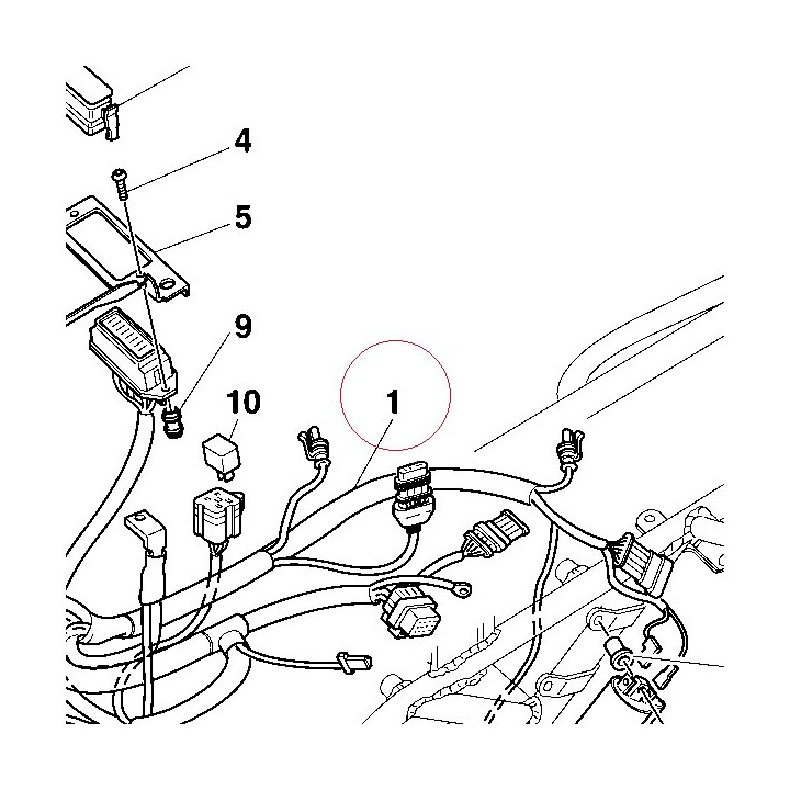 Wiring harness 51031691A