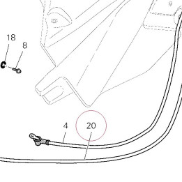 Battery - engine grounding cable 51310202A