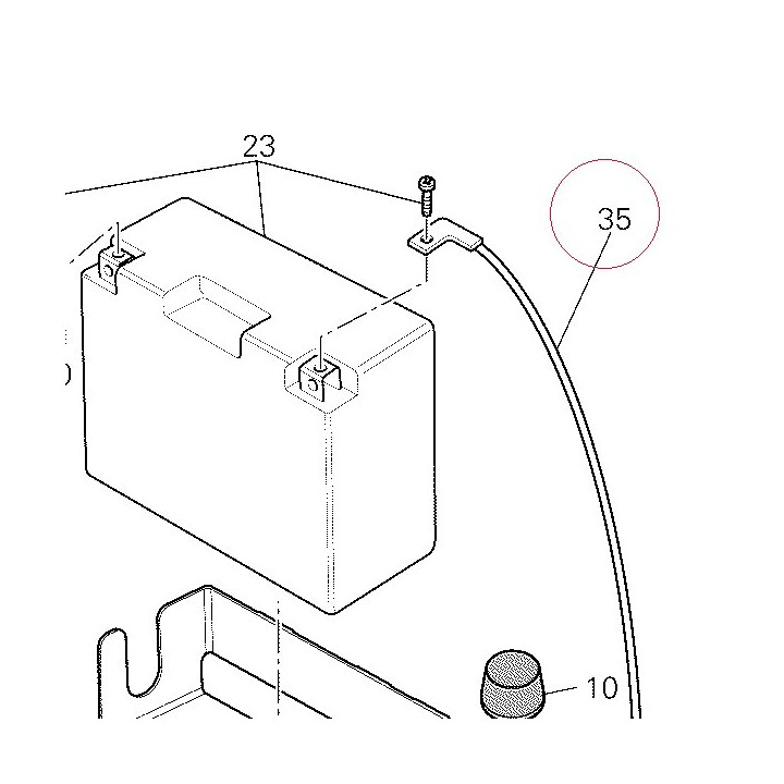 Battery - engine grounding cable 51310231A