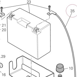 Battery - engine grounding cable 51310232A